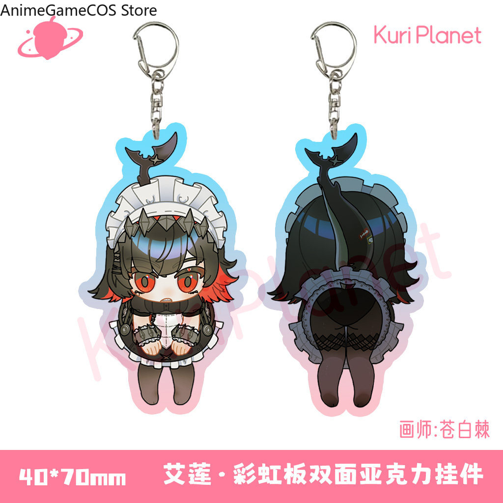 Cosplay Zone Anime Friends - アニメゼンレスゾーンゼロエレンジョーかわいいアクリルキーホルダーバッグチャームペンダントバックパック装飾友人の誕生日プレゼントコスプレ