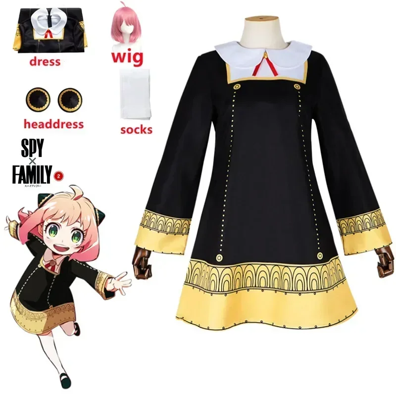 Anime Cosplay Toddler - 偽コスプレ衣装幼児子供コスプラかわいい黒ドレスパーティーコスチュームウィッグハロウィン女性女の子