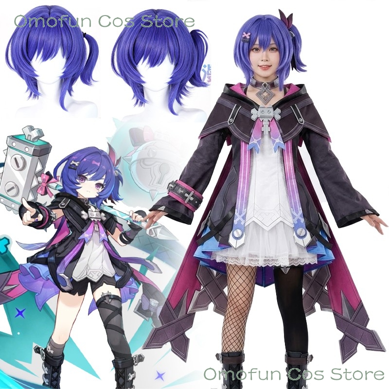 Anime Cosplay High Quality - 原神インパクトプルーンコスプレ衣装ウィッグ高品質カスタマイズされたハロウィン制服ウィッグショールカーニバル服フルセット女性