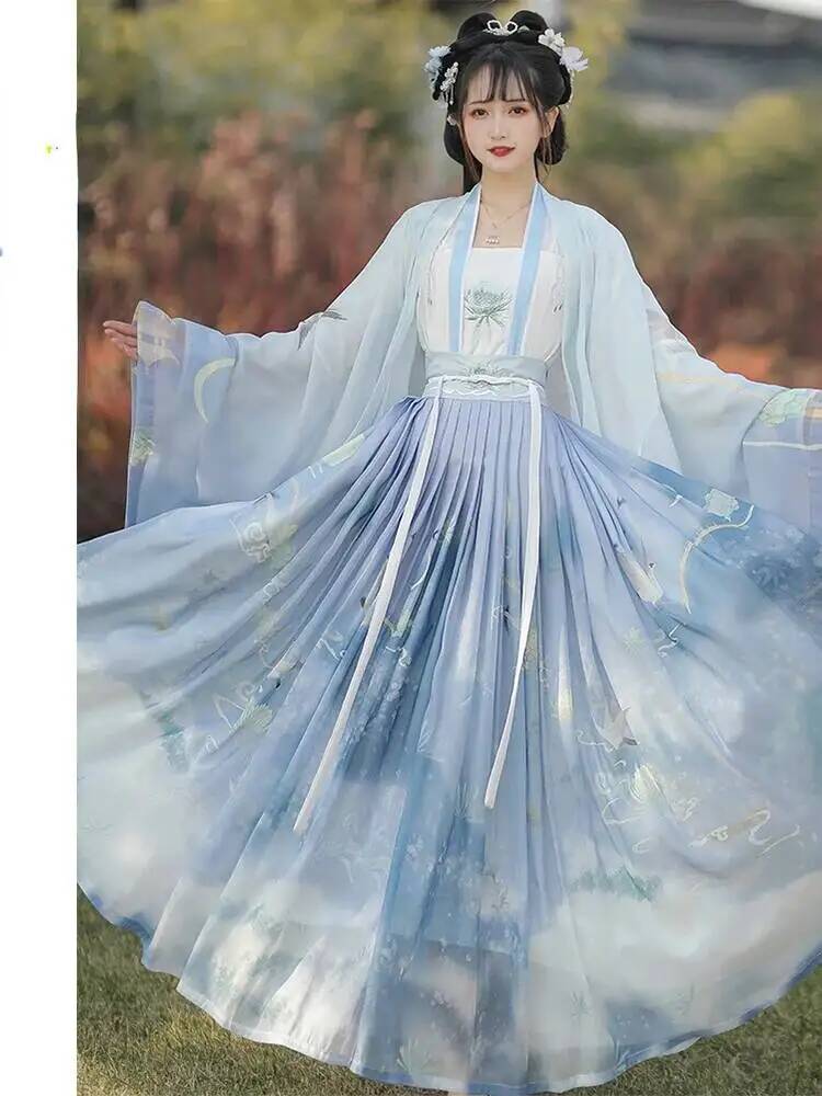 Asian Cosplay Anime - 伝統的な漢服中国の新しい衣装女性プリンセス妖精スカートエレガントなファッショントレンドガールアジアのレトロドレスコスプレ