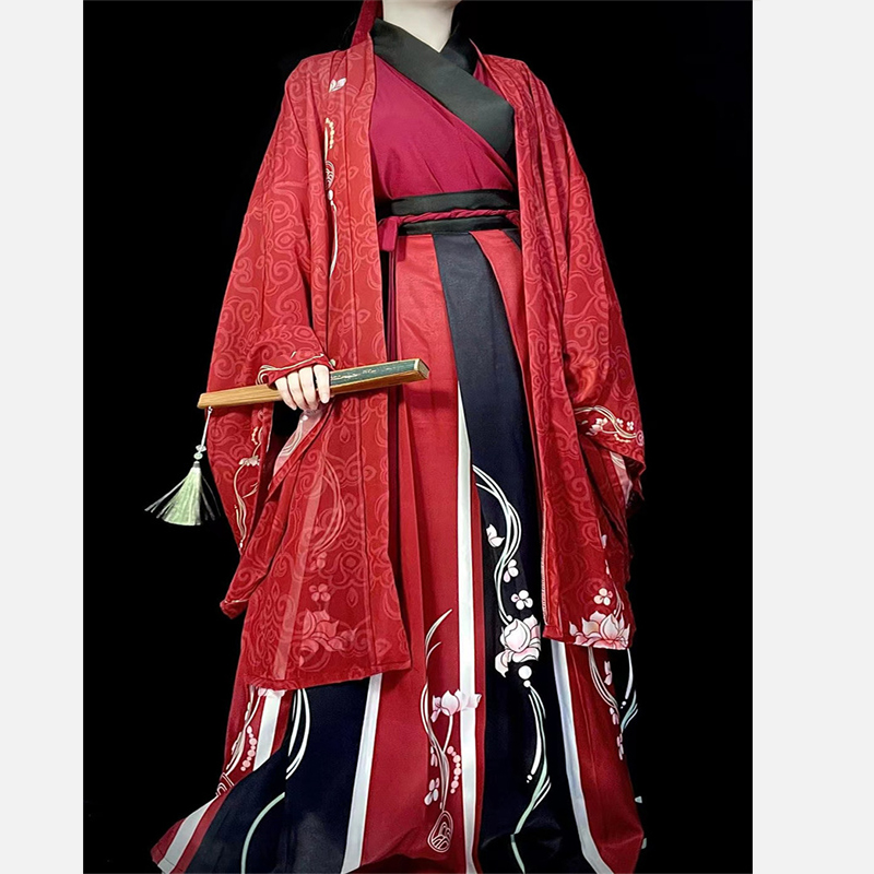 ハンフー-男性と女性のための伝統的な中国の着物ドレス,コスプ - Asian Cosplay Anime のレビューと価格