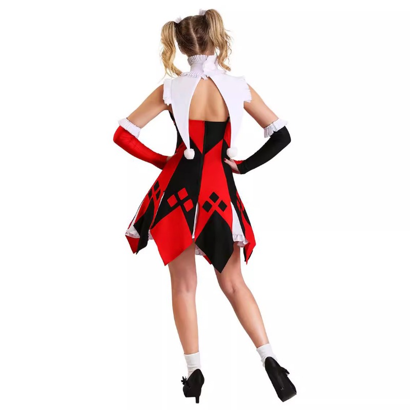 女性のためのハロウィーンのコスプレ衣装,ショーのためのサーカ - Anime Harley Quinn Cosplay のレビューと価格