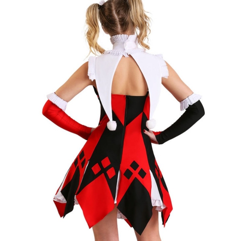 女性のためのハロウィーンのコスプレ衣装,ショーのためのサーカ - Anime Harley Quinn Cosplay のレビューと価格