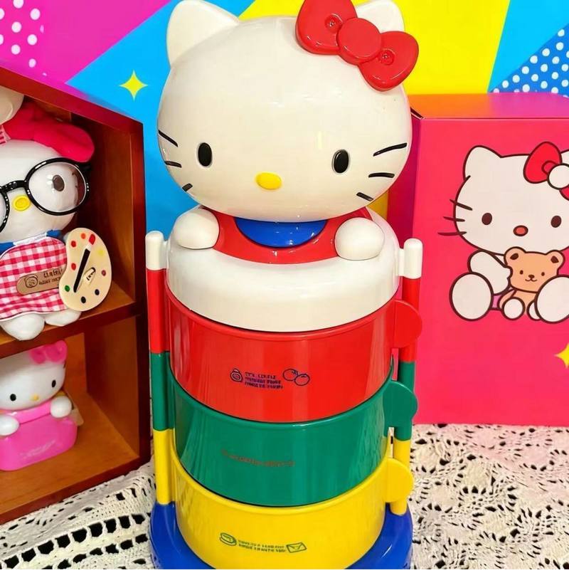漫画キャラクター ハローキティ 収納ボックス 回転式三層開口 - Anime Cosplay Makeup のレビューと価格