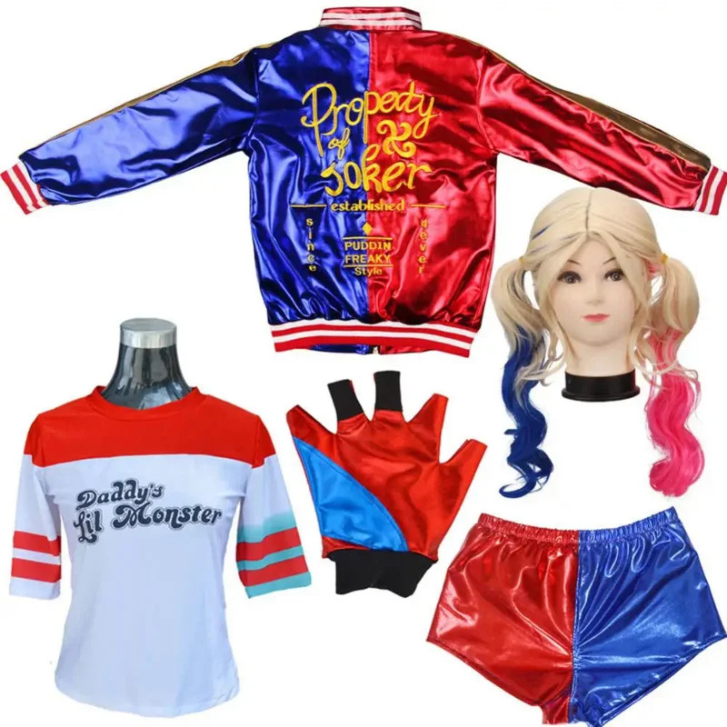 自殺コスプレアニメハーレーコスチュームクインフローズンドレス - Anime Harley Quinn Cosplay のレビューと価格