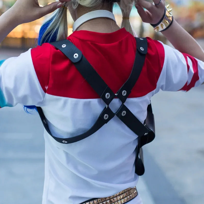 自殺コスプレアニメハーレーコスチュームクインフローズンドレス - Anime Harley Quinn Cosplay のレビューと価格