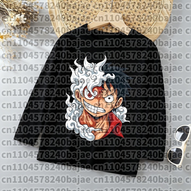 ワンピース春ストリートウェア Tシャツボーイズ薄い長袖プルオ - Anime Cosplay Toddler のレビューと価格