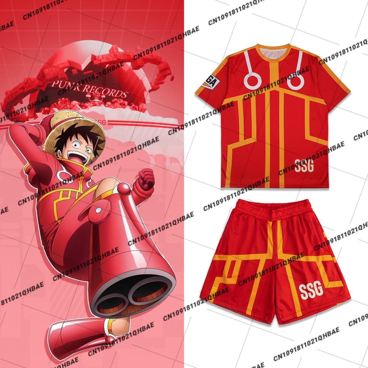 新しいエッグヘッド島モンキー D. ルフィアニメ愛好家コスプ - Anime Cosplay Costumes のレビューと価格