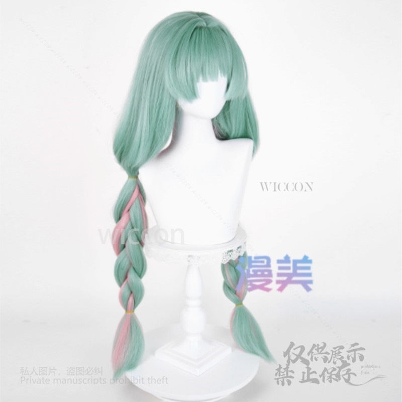 アニメ Phrolova コスプレウィッググリーンピンク混合 - Anime Cosplay Costumes のレビューと価格