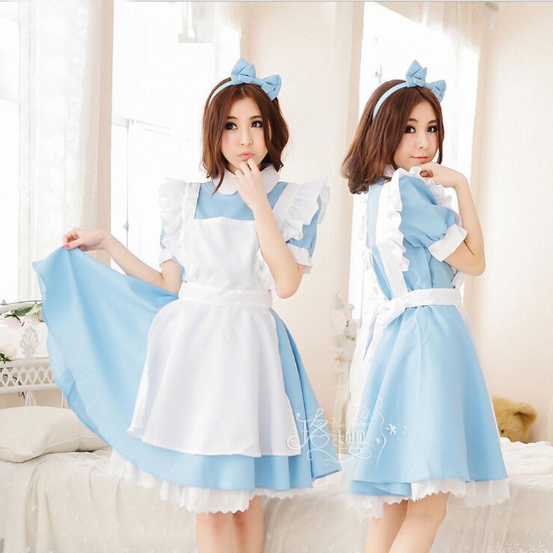 コスプレ衣装女性ロリータドレスメイドエプロンファンタジアカー - Asian Cosplay Anime のレビューと価格