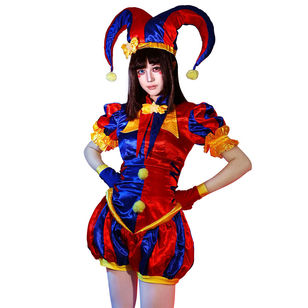 MMGG アメージングデジタルサーカス ポムニ コスプレ衣装 - Anime Harley Quinn Cosplay のレビューと価格